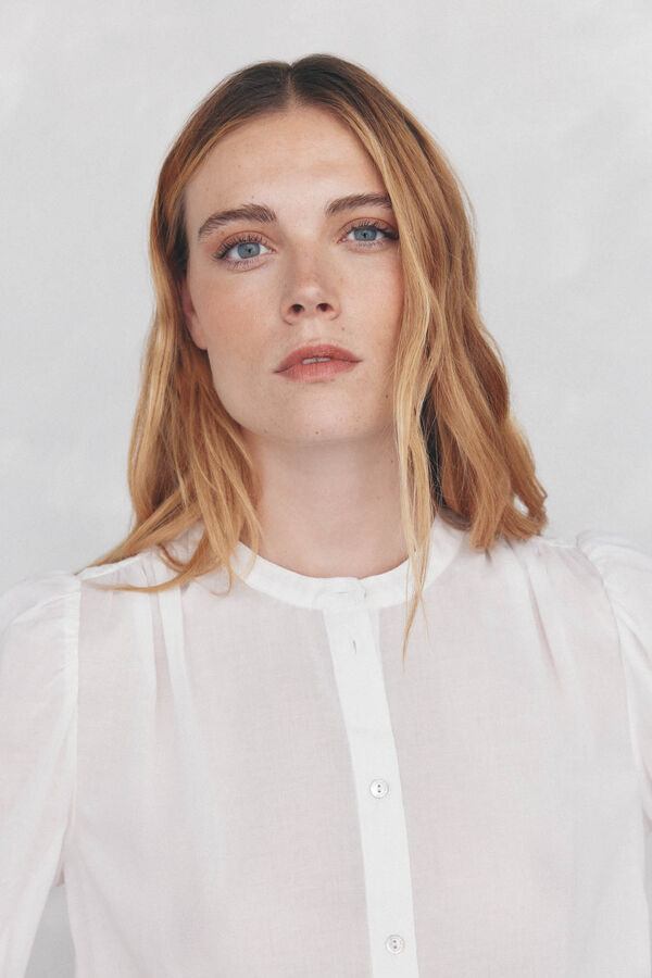 Pedro del Hierro Blusa lisa e solta Branco