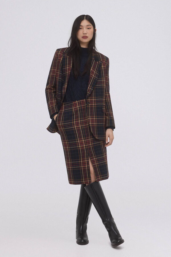 Pedro del Hierro Blazer traje cuadros Azul