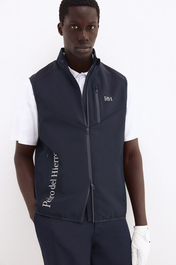 Pedro del Hierro Colete liso golf Azul