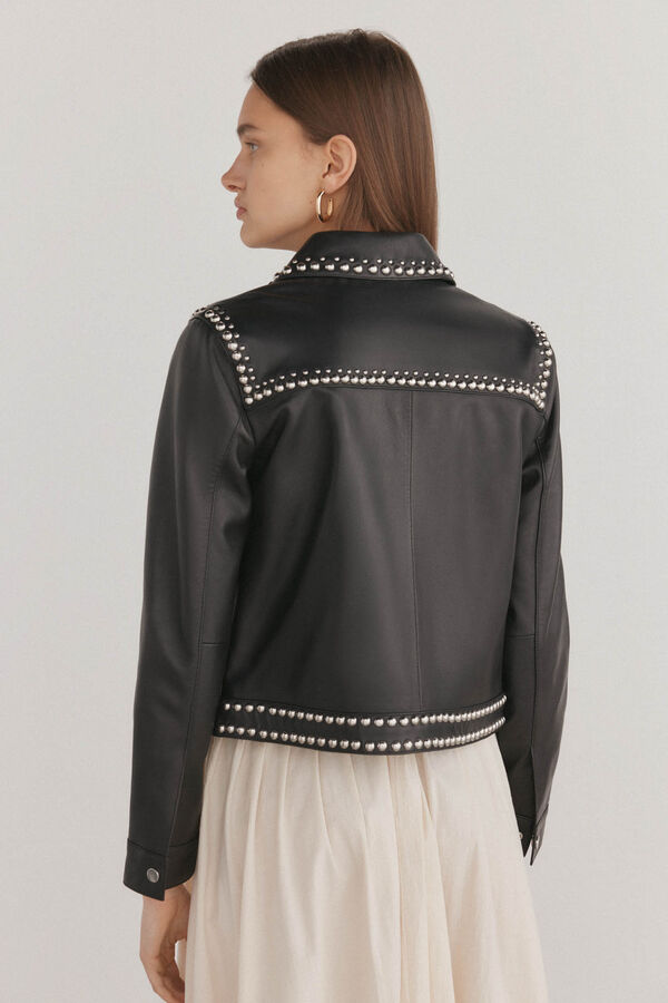 Pedro del Hierro Jaqueta cravejada Preto