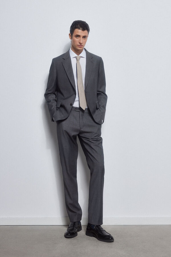 Pedro del Hierro camisa formal lisa non iron + antimanchas Branco