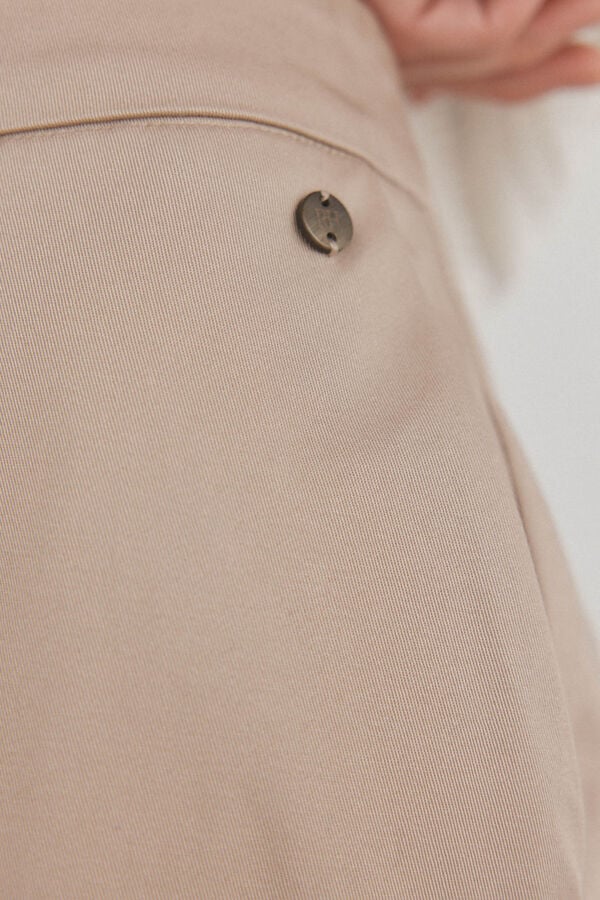 Pedro del Hierro Pantal&oacute;n recto arena Beige