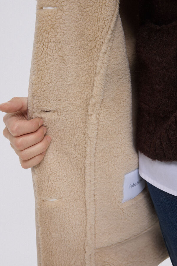 Pedro del Hierro Abrigo doble faz Beige