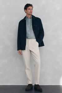 Pedro del Hierro Pantal&oacute;n chino pana ligera regular fit