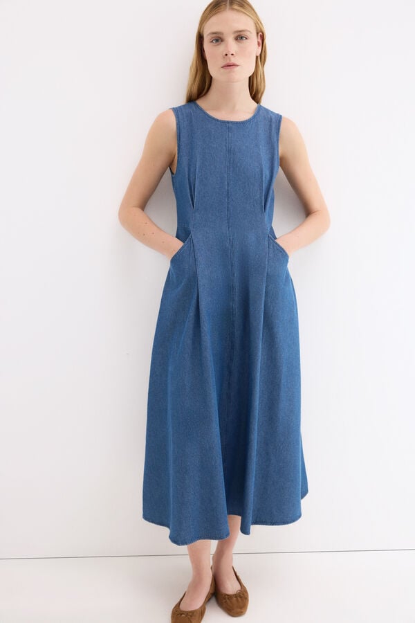 Pedro del Hierro Vestido denim Azul