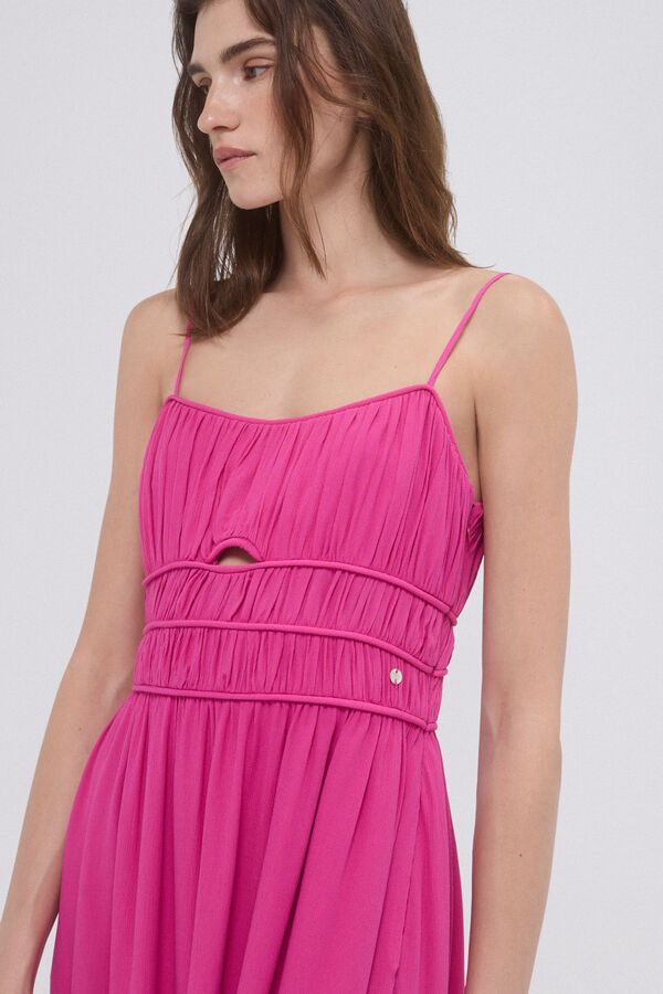 Pedro del Hierro Vestido franzes viscosa Coral