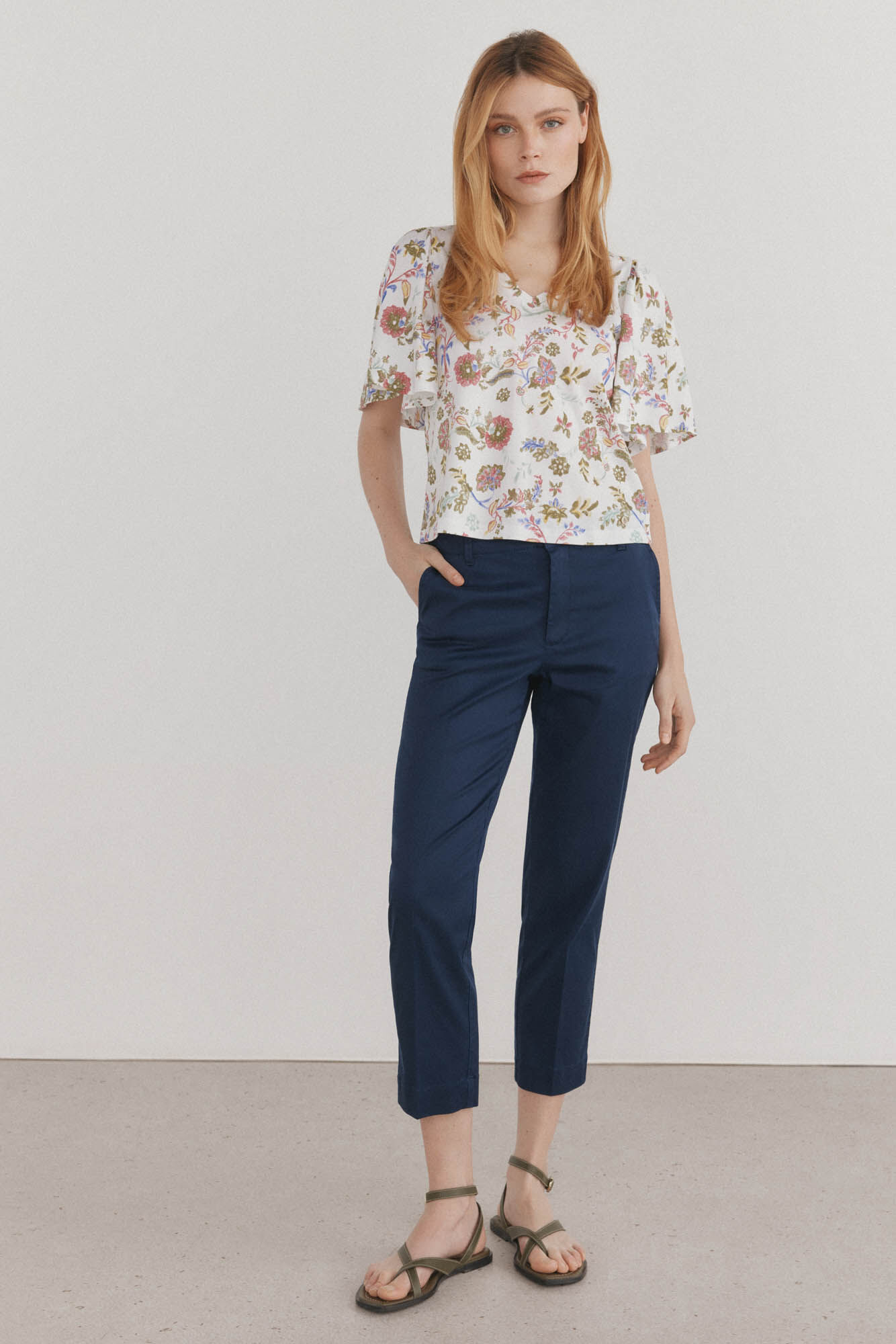Pedro del Hierro T-shirt estampado manga curta