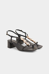 Pedro del Hierro Sand&aacute;lia joia Preto