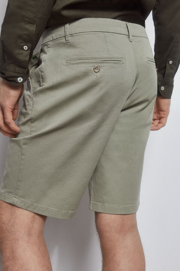 Pedro del Hierro Cal&ccedil;as bermuda chino premium flex  Verde