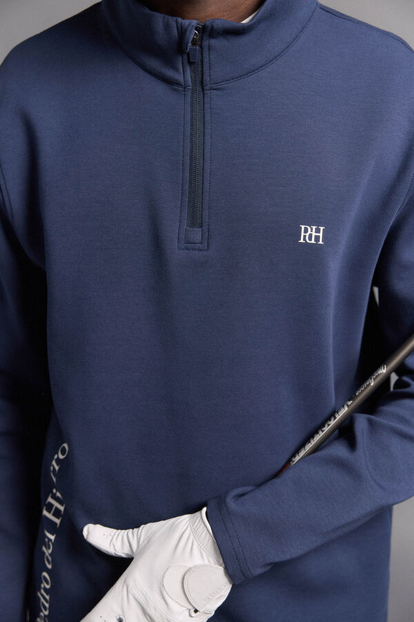 Pedro del Hierro fecho-&eacute;clair com Sweatshirt para golfe Azul
