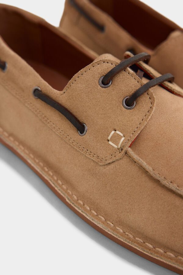 Pedro del Hierro Zapato n&aacute;utico piel Beige