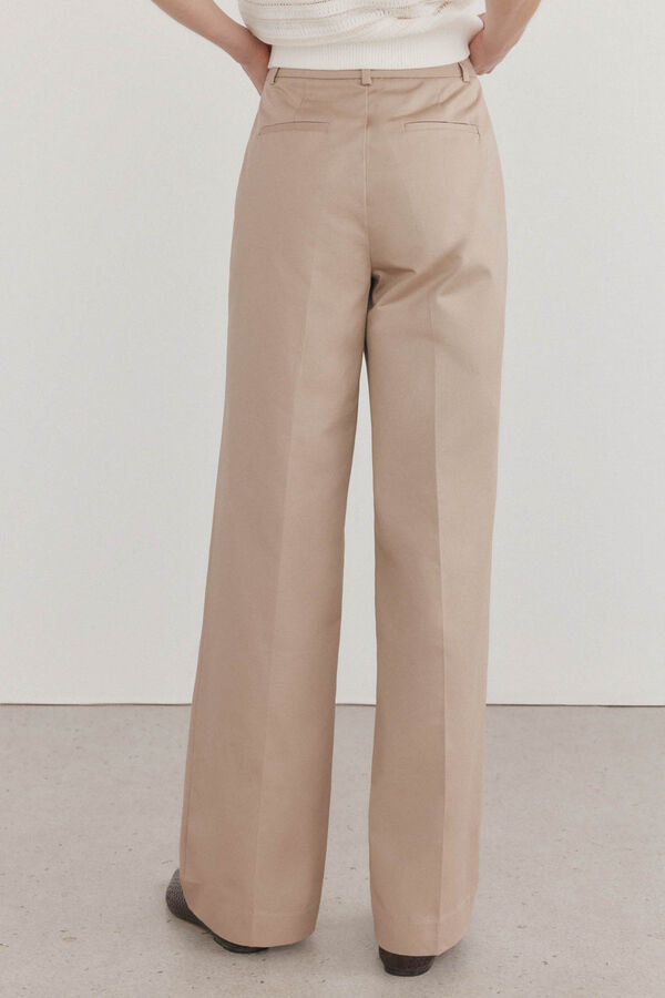 Pedro del Hierro Pantal&oacute;n recto arena Beige