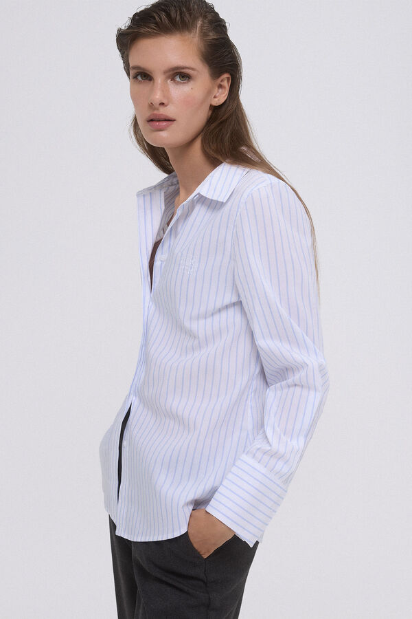 Pedro del Hierro Camisa b&aacute;sica easy iron Azul