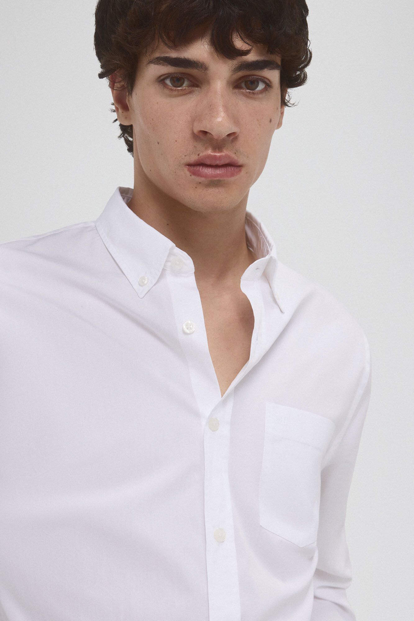 Pedro del Hierro Camisa popelina tecido italiano