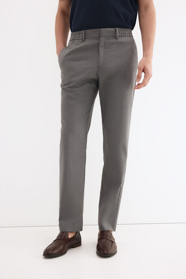 Pedro del Hierro Pantal&oacute;n goma lateral Gris