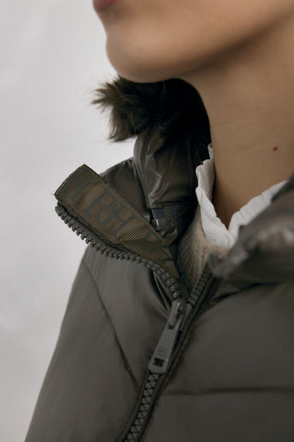 Pedro del Hierro Parka comprida capuz Verde