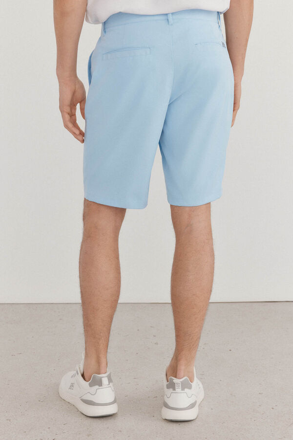 Pedro del Hierro Bermudas de golfe lisas Azul