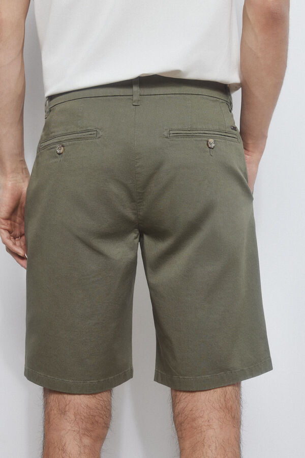 Pedro del Hierro Cal&ccedil;as bermuda chino premium flex  Verde