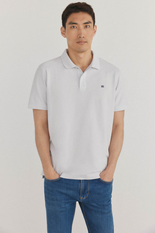 Pedro del Hierro Polo b&aacute;sico piqu&eacute; Cizento
