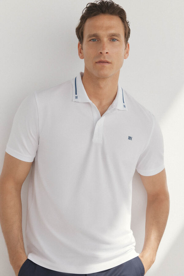 Pedro del Hierro Dicas de polo piqu&eacute; Branco
