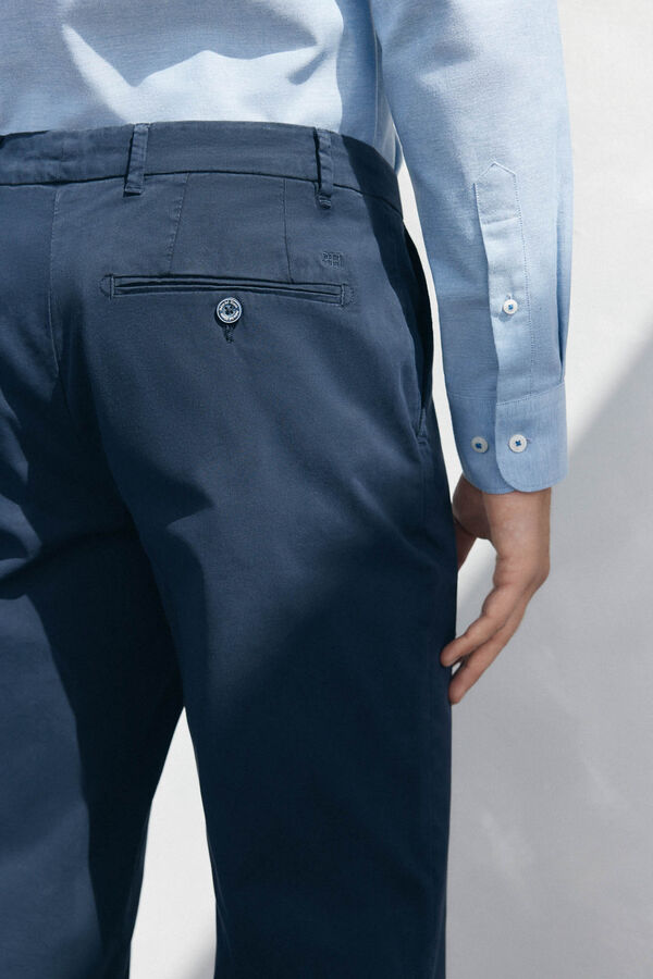 Pedro del Hierro Pantal&oacute;n premium chino regular fit Azul