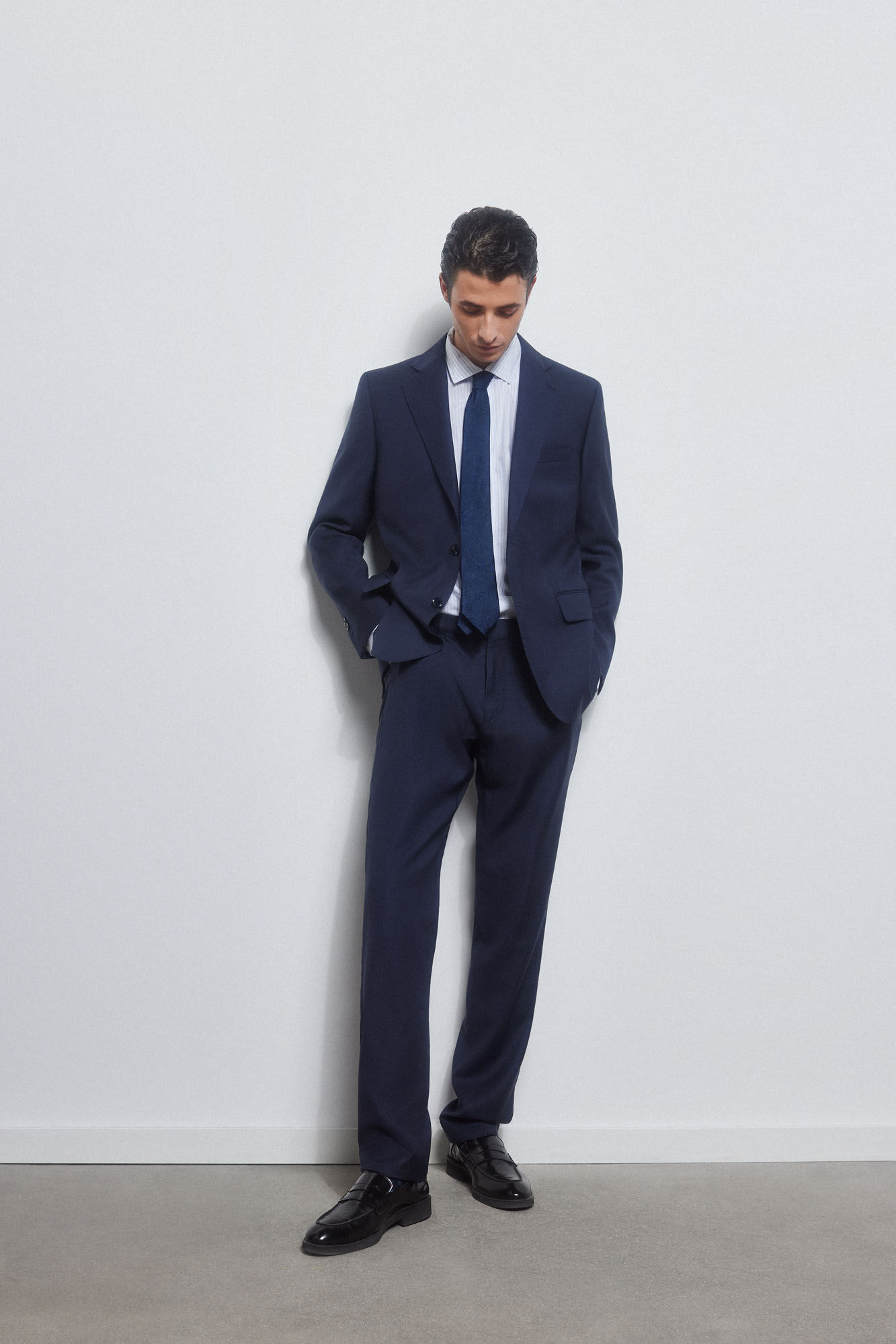 Pedro del Hierro Pantal&oacute;n cuadrill&eacute; tailored fit