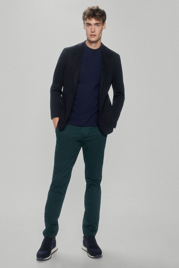 Pedro del Hierro cal&ccedil;as chino estampadas premium flex slim fit Verde