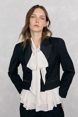 Pedro del Hierro Blazer curto preto Preto