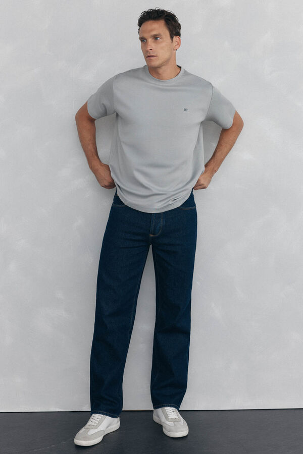 Pedro del Hierro Cal&ccedil;as de ganga straight fit Azul