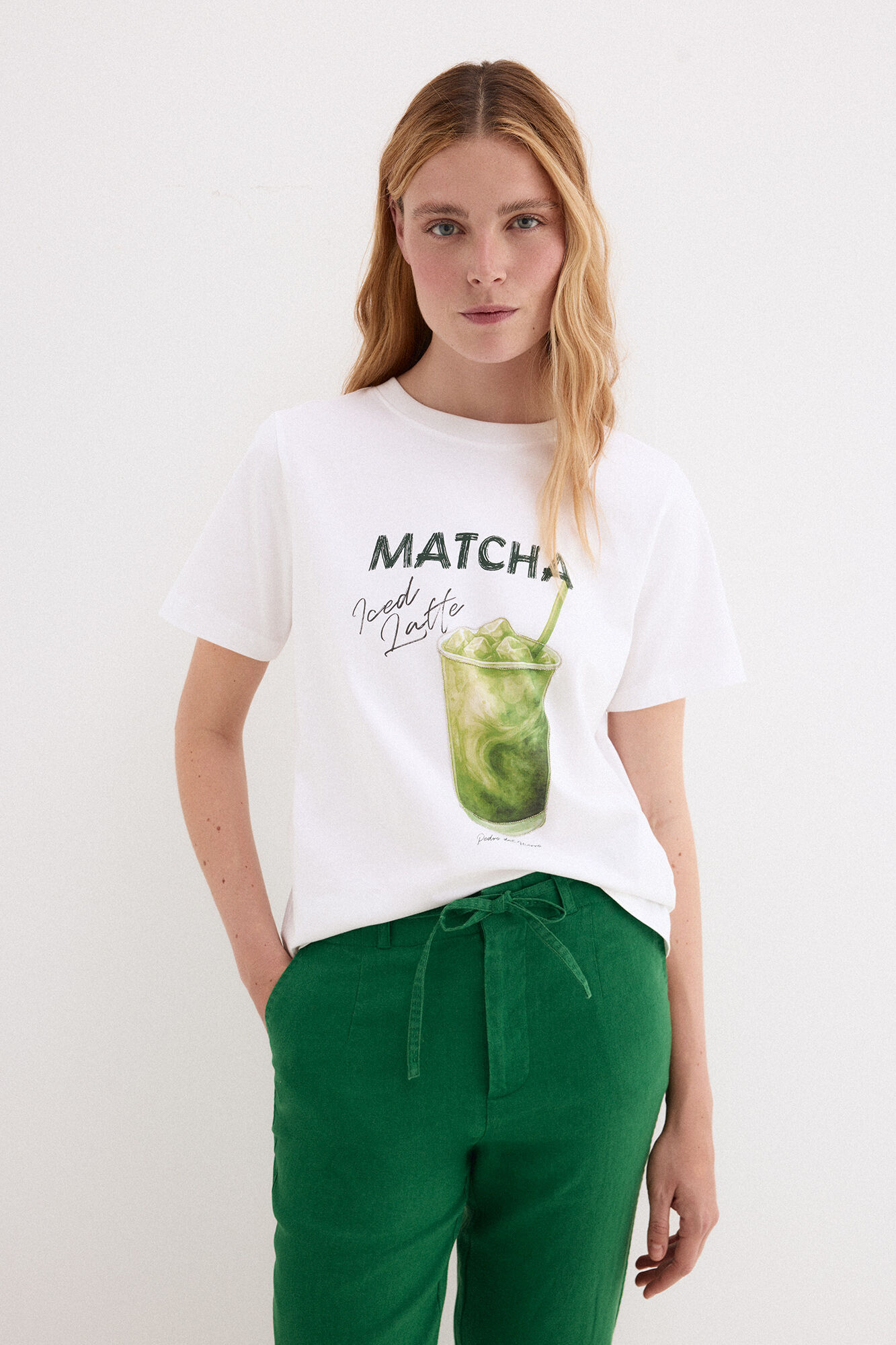 Pedro del Hierro T-shirt estampada na frente