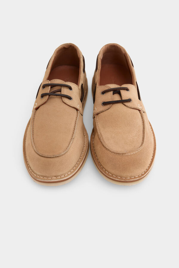 Pedro del Hierro Zapato n&aacute;utico piel Beige