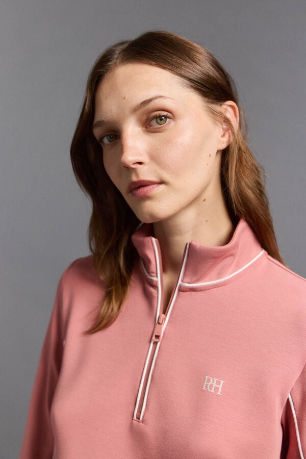 Pedro del Hierro Sudadera t&eacute;cnica golf Rosa