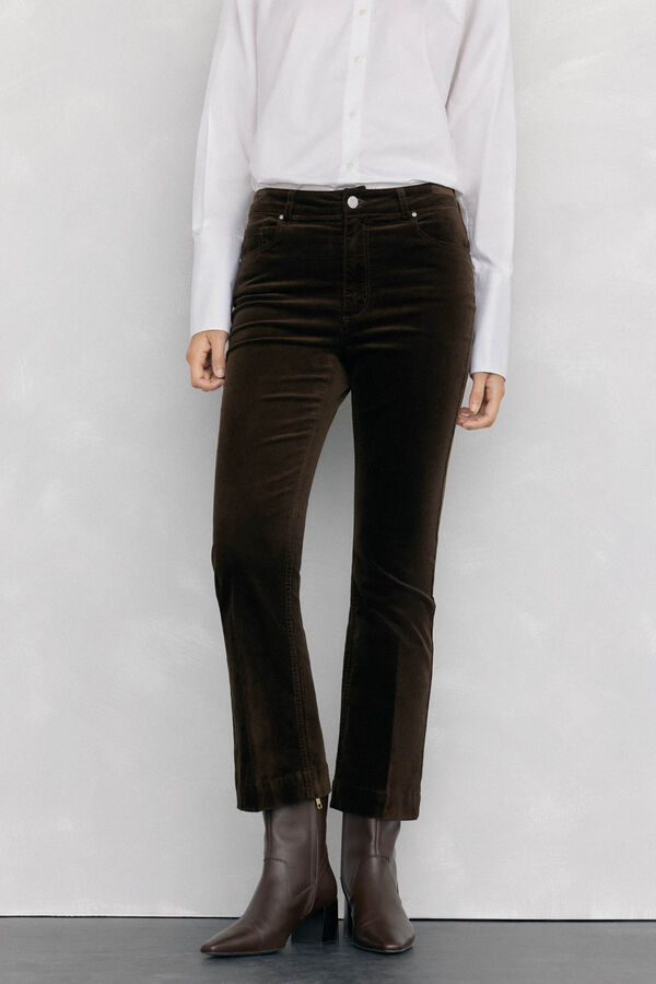 Pedro del Hierro Bota de salto em Botins napa Marrom
