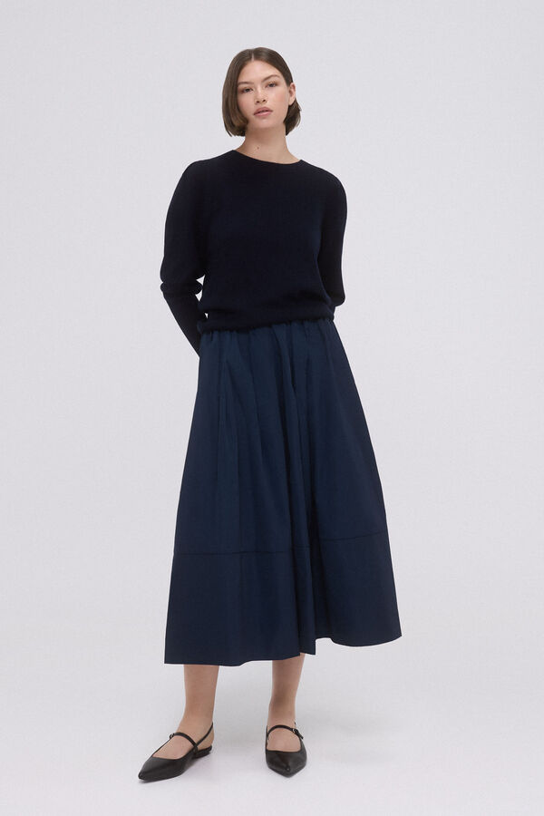 TFP by Tamara Falc&oacute; Jersey frunces 100% lana Azul