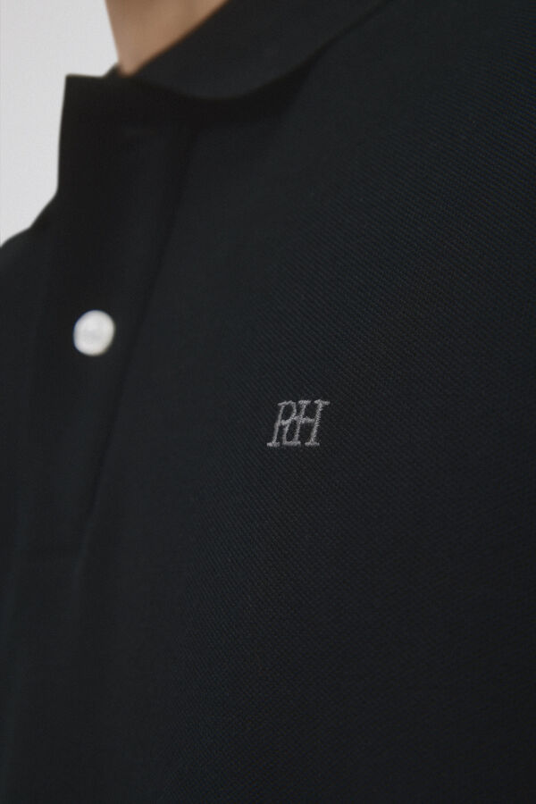Pedro del Hierro Polo b&aacute;sico piqu&eacute; Negro