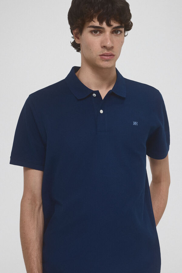 Pedro del Hierro Polo b&aacute;sico  Azul