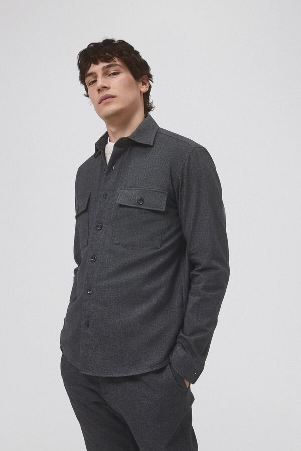 Pedro del Hierro Camiseta lisa coordenada Cizento