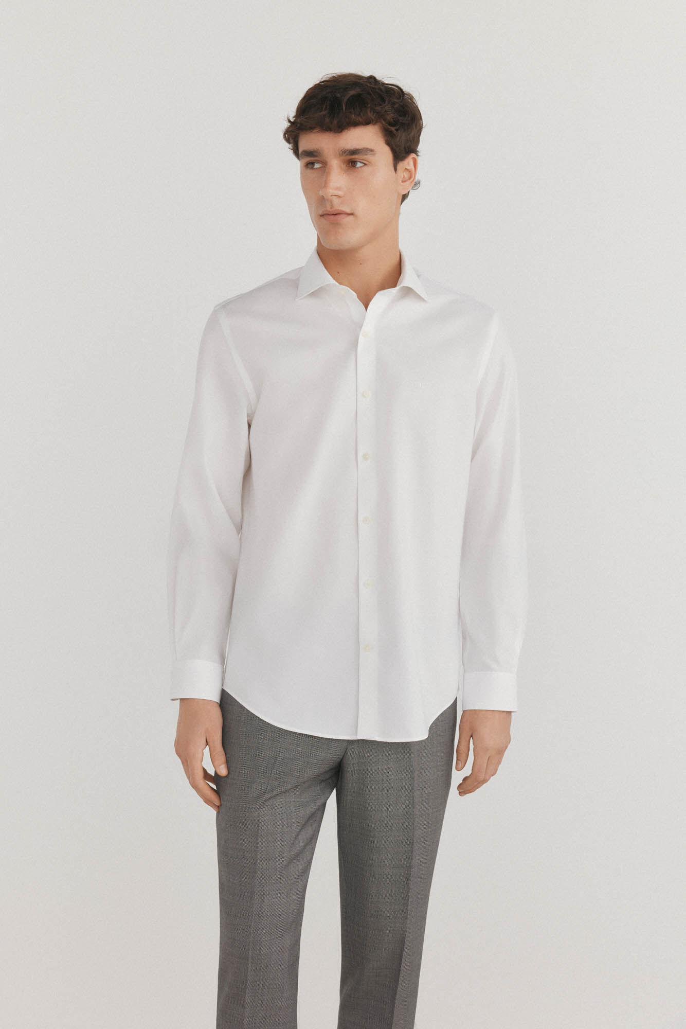 Pedro del Hierro Camisa social lisa que n&atilde;o pode ser passada a ferro + resistente a manchas