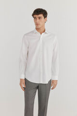 Pedro del Hierro Camisa social lisa que n&atilde;o pode ser passada a ferro + resistente a manchas Branco