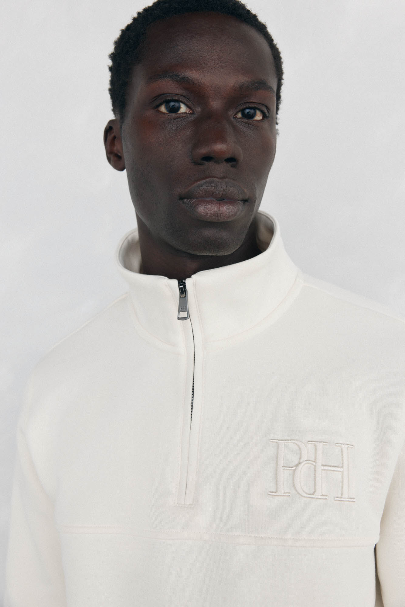 Pedro del Hierro Sudadera cuello cremallera tejido t&eacute;cnico