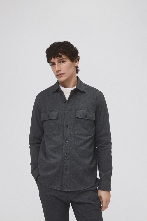 Pedro del Hierro Camiseta lisa coordenada Cizento