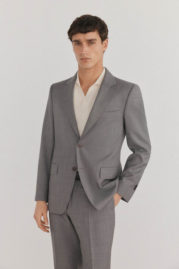 Pedro del Hierro Americana tailored fit Gris