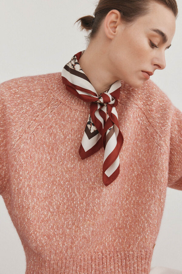 Pedro del Hierro Jersey jaspeado oversize Rosa