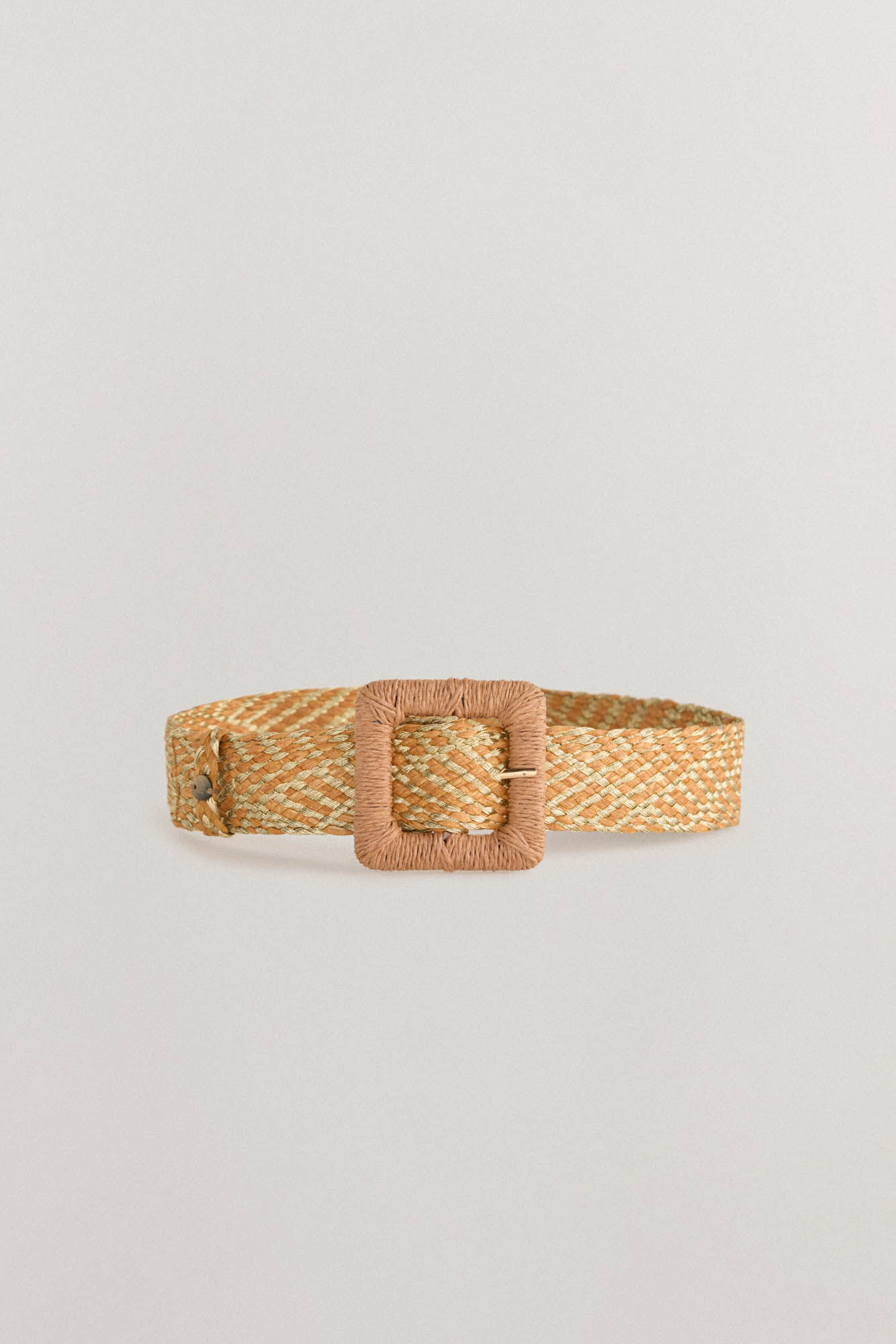 Pedro del Hierro Cinto de fita tran&ccedil;ada multicolor