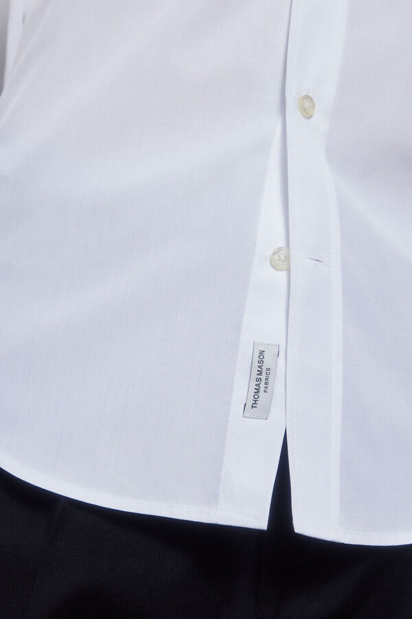 Pedro del Hierro Camisa popelín tejido italiano Blanco