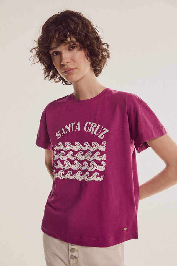 Pedro del Hierro T-shirt gráfica Púrpura