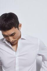 Pedro del Hierro Camisa vestir lisa non iron + antimanchas Blanco