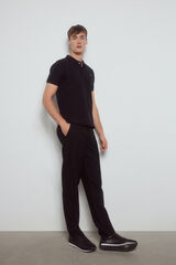 Pedro del Hierro Polo b&aacute;sico slim Negro