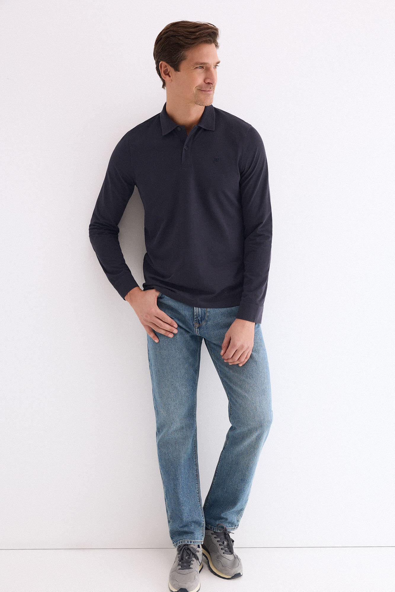 Pedro del Hierro Polo manga comprida