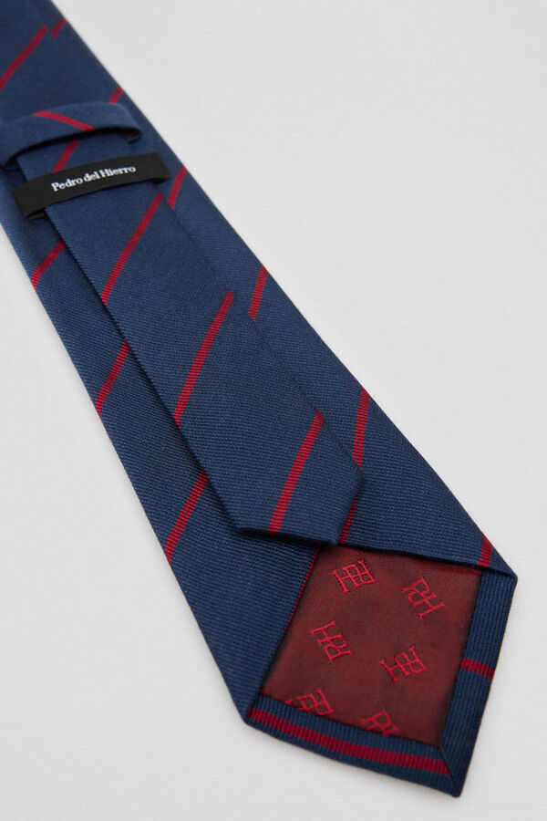 Pedro del Hierro Corbata seda natural Azul